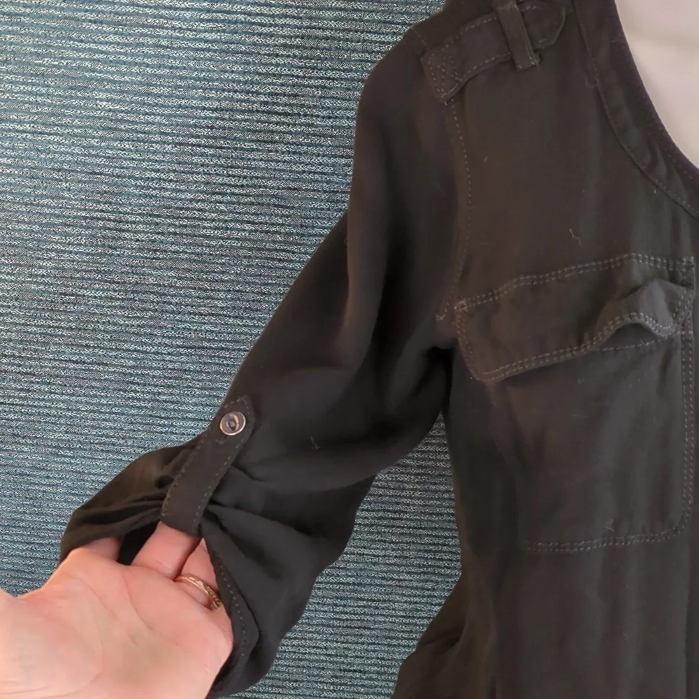 Express Button Front Romper - Picture 3 of 13